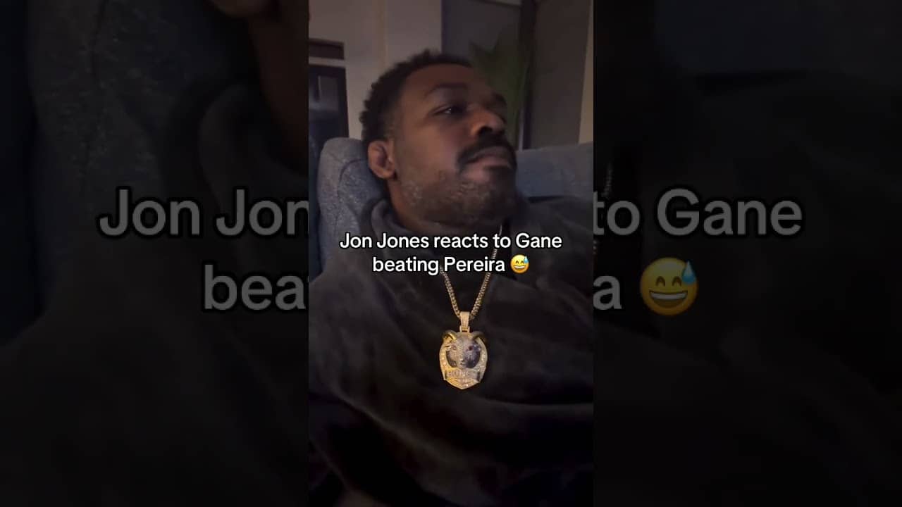 Jon Jones' reaction 😅 (via @jonnybones/IG)