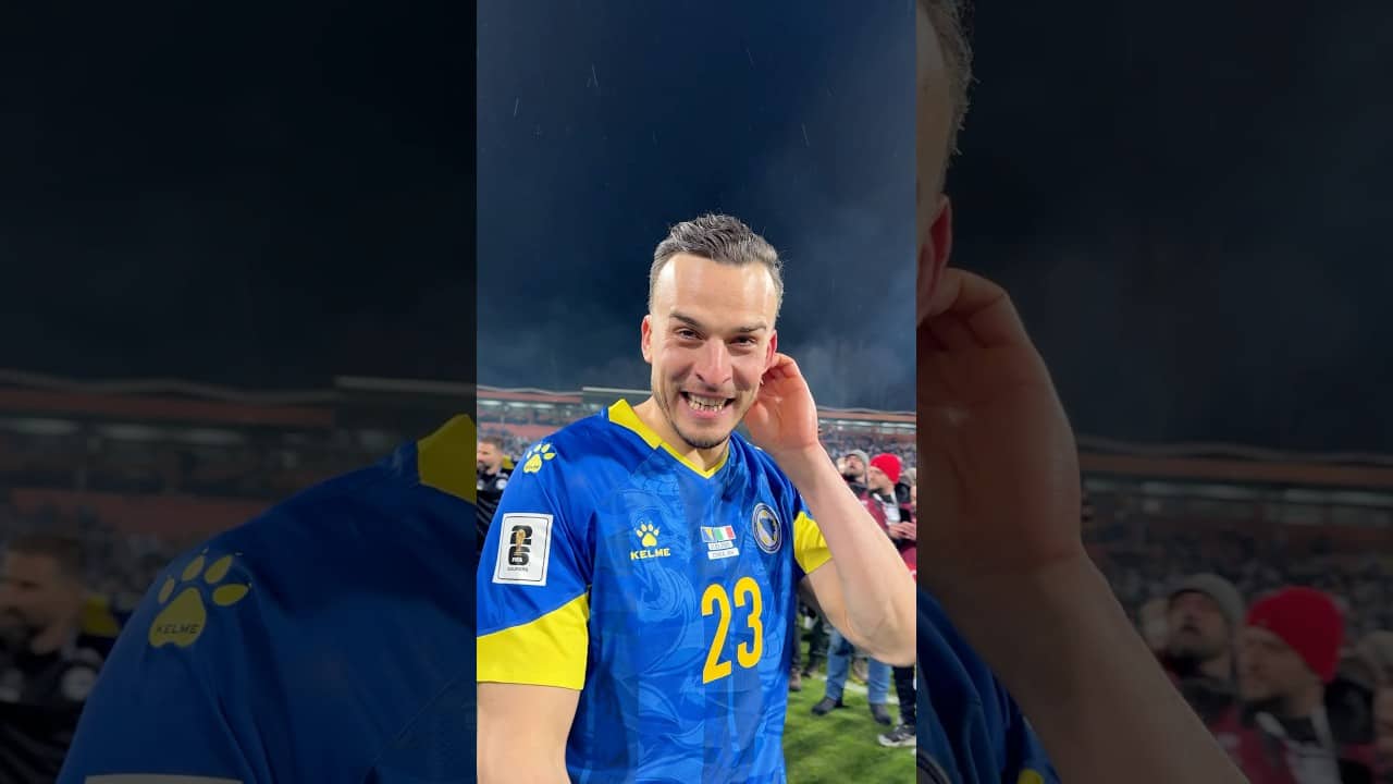 So feiert Tabaković mit Bosnien das WM-Ticket 🇧🇦 Glückwunsch, Haris! 💚