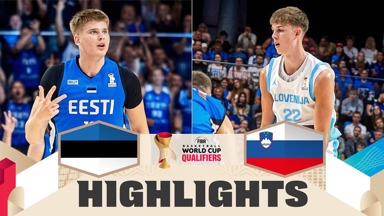 Estonia 🇪🇪 v Slovenia 🇸🇮 | Highlights | FIBA Basketball World Cup 2027 European Qualifiers