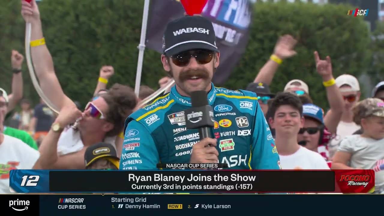 Ryan Blaney Dishes on Acting, Winning at Pocono and the Race at San Diego | NASCAR on Prime