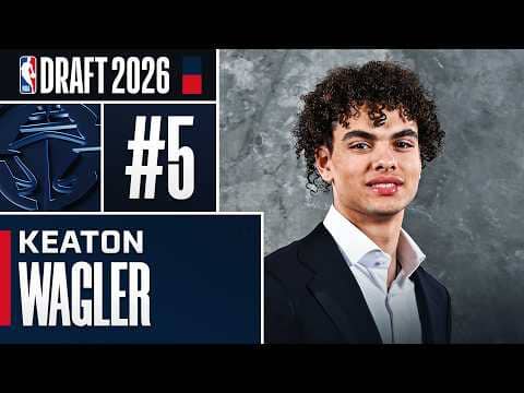 Keaton Wagler goes #5 Overall by the Los Angeles Clippers in the 2026 NBA Draft!