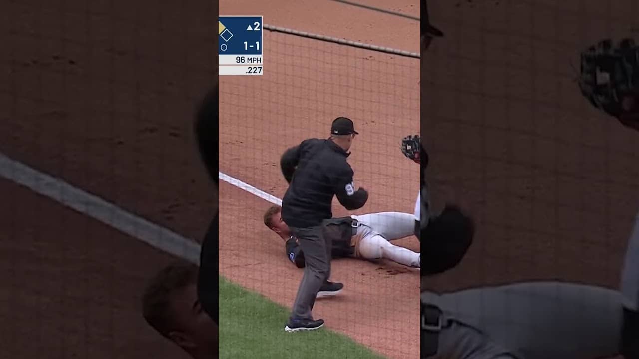 Hayden Senger caught the runner stealing 🙌 #mlb #mets #baseball #sports #highlights