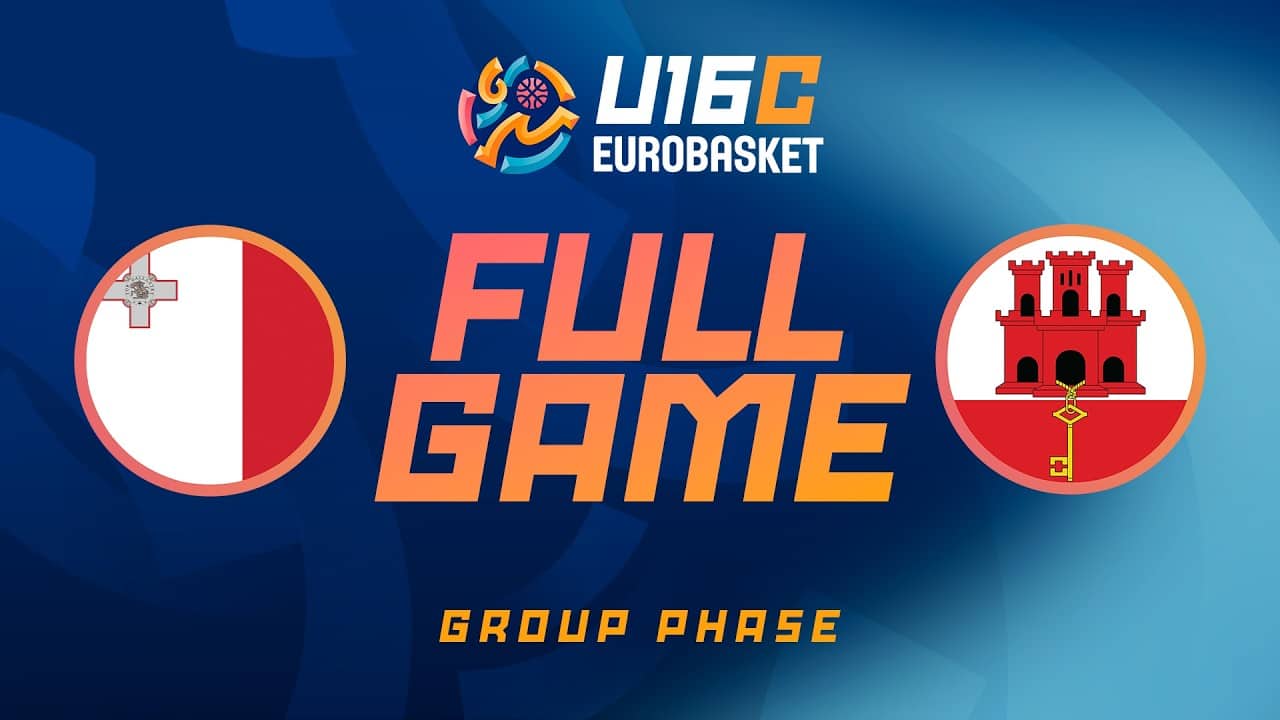 Group Phase | Malta v Gibraltar | Full Basketball Game | FIBA U16 EuroBasket 2026 Division C
