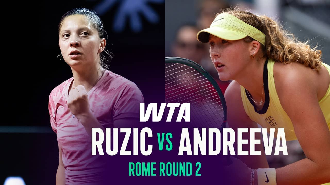 Antonia Ruzic vs. Mirra Andreeva | 2026 Rome Round 2 | WTA Match Highlights