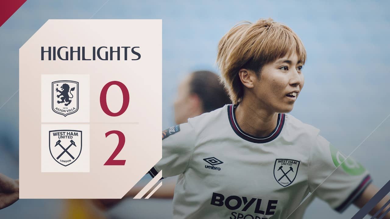 Late Goals From Ueki & Piubel Seal The Win! | Aston Villa Women v West Ham Women | WSL