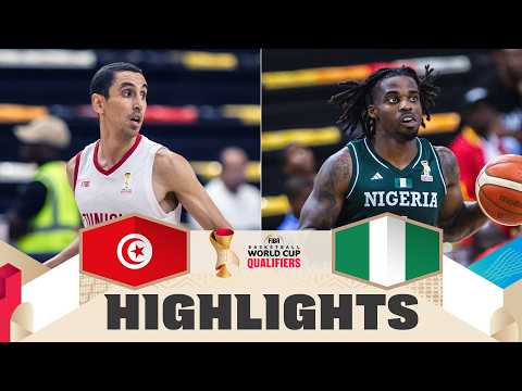 Tunisia 🇹🇳 v Nigeria 🇳🇬 | Highlights | FIBA Basketball World Cup 2027 African Qualifiers