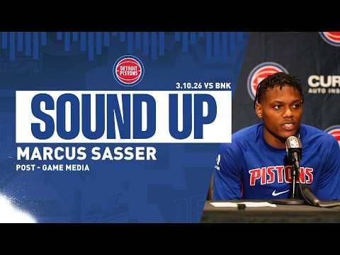 Post-Game Press Conference: Marcus Sasser | Pistons vs. Nets | 03.10.26