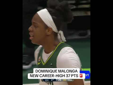 Dominique Malonga is the youngest player in WNBA history with a 30-PT, 10-REB game 🙌