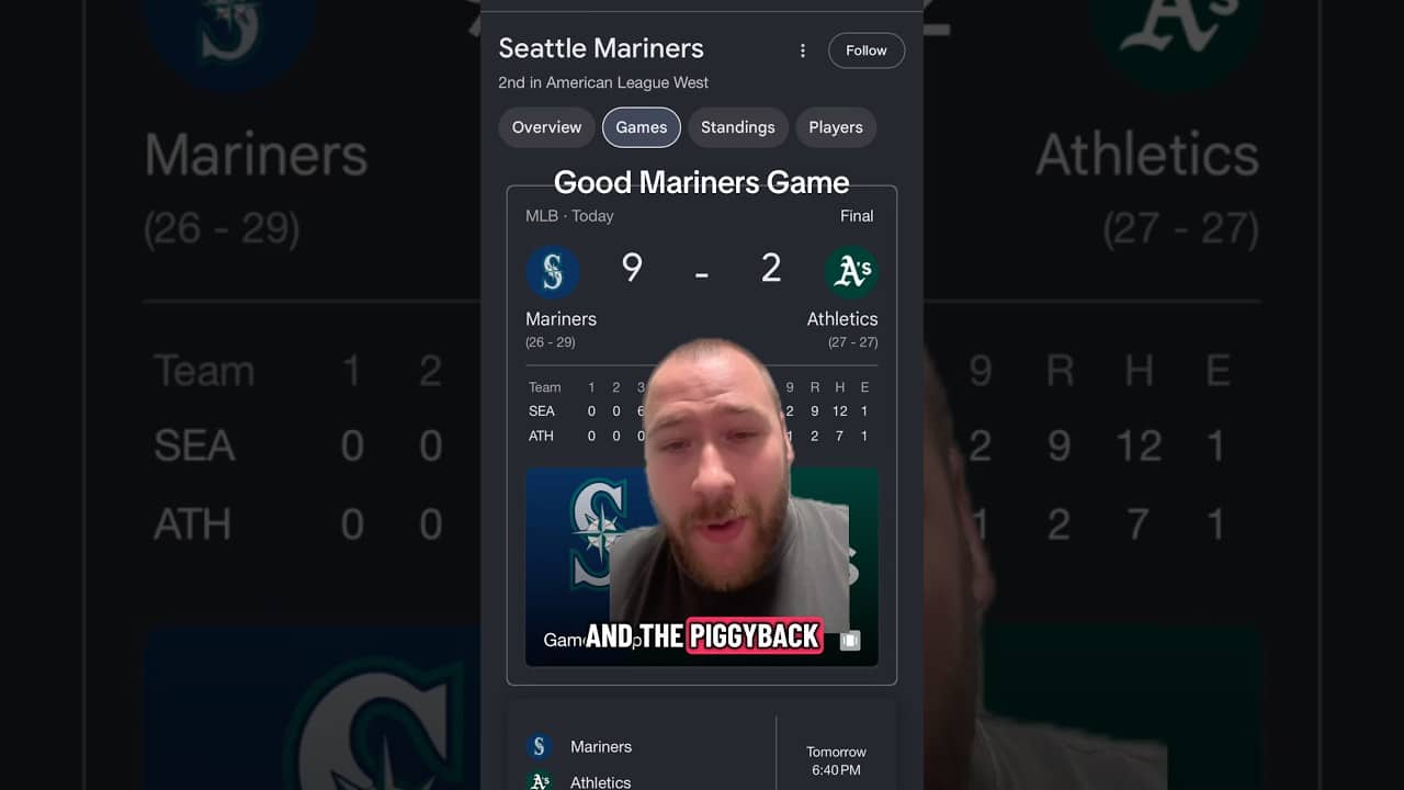That’s my kind of Mariners Victory