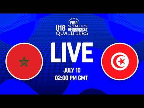 LIVE - Morocco v Tunisia | FIBA U18 Women's AfroBasket Qualifiers 2026 | Zone 1