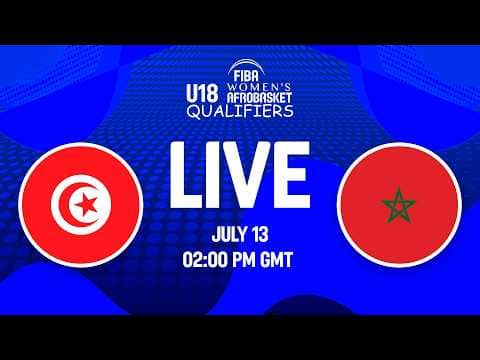 LIVE - Tunisia v Morocco | FIBA U18 Women's AfroBasket Qualifiers 2026 | Zone 1