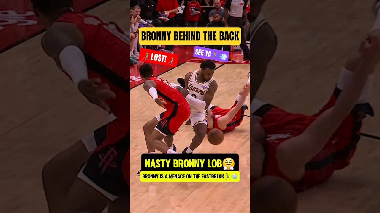 Bronny had bro LOST before TUFF Lob😯