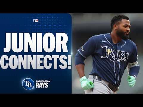Junior Caminero's ELECTRIC game-tying home run and reaction ⚡ (Back-to-back games with a HR!)