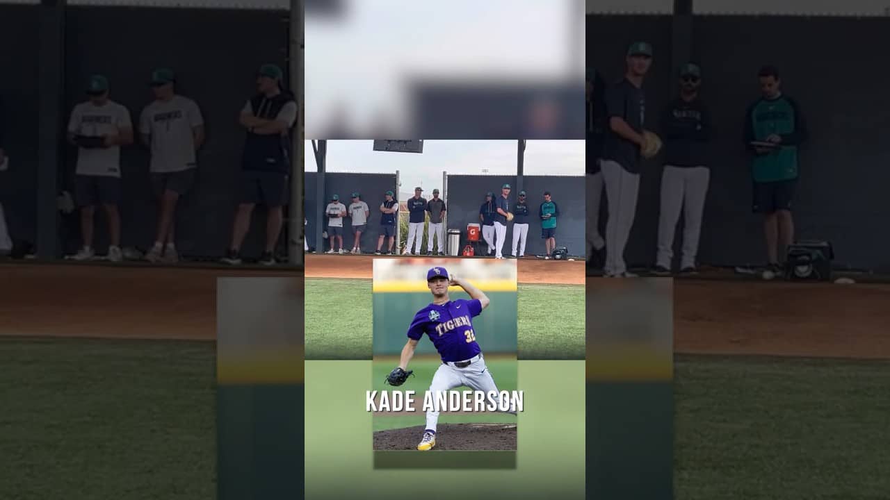 Kade Anderson bullpen at spring training
