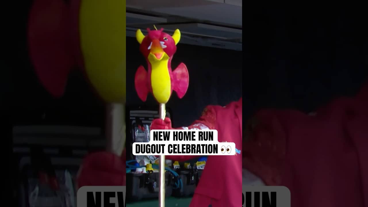 New home run celebration unlocked?? 😮🐉 #MLB #Toronto #BlueJays