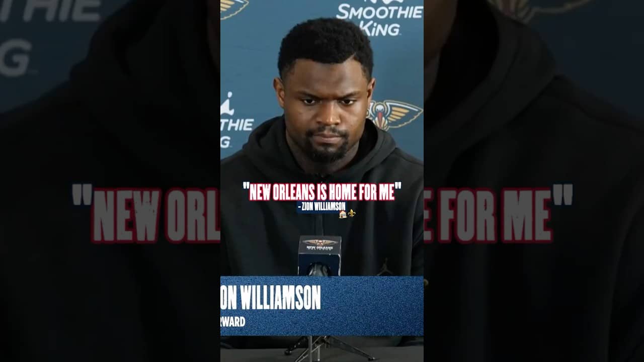 Zion Williamson: 'New Orleans is home for me' #pelicans #nba