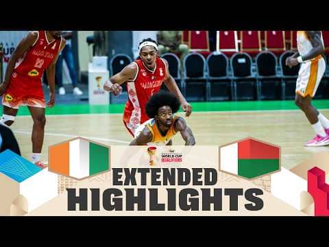 Côte d'Ivoire 🇨🇮 v Madagascar 🇲🇬 | Extended Highlights | FIBA Basketball World Cup 2027 African Qual