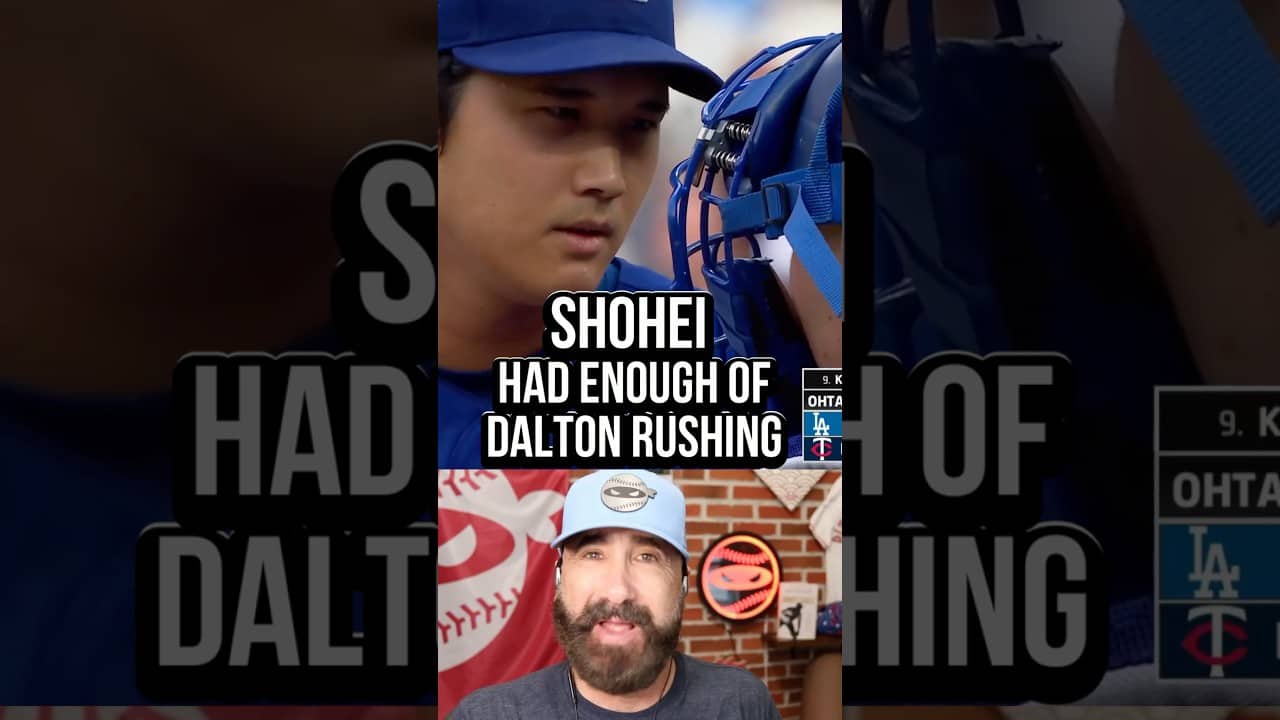 Shohei Ohtani had enough of Dalton Rushing 😳