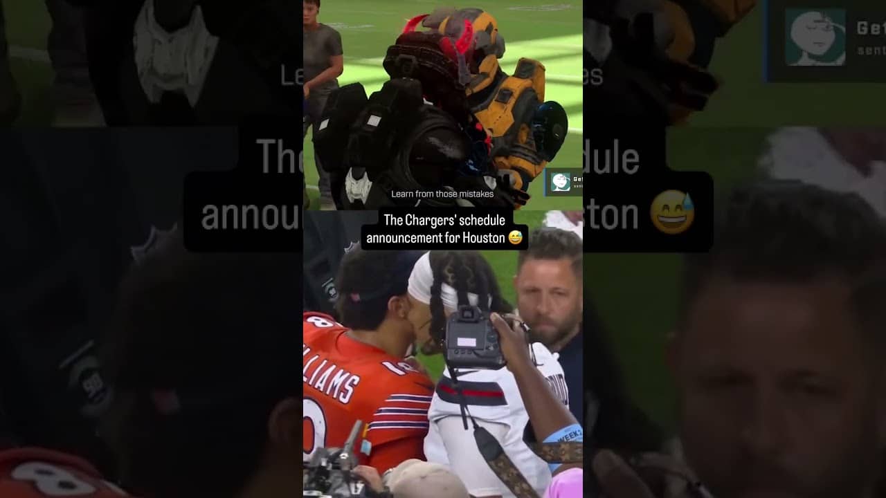 This moment but make it Halo 🔥 (via @chargers/IG, 📺 NBC)