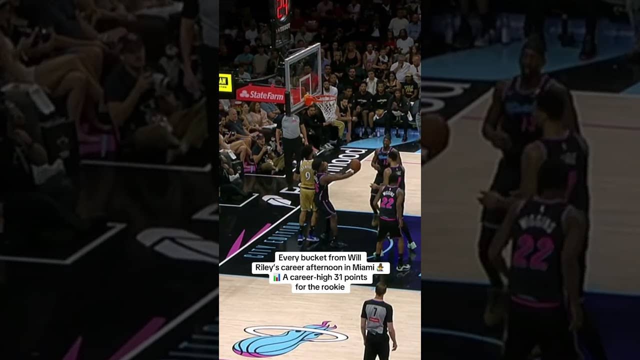 Will Riley was HOOPIN' this afterrnoon 🧙‍♂️ #highlights #nba #rookie #careerhigh #shorts #basketball