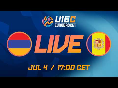 LIVE - Armenia v Andorra | FIBA U16 EuroBasket 2026 Division C | Group Phase