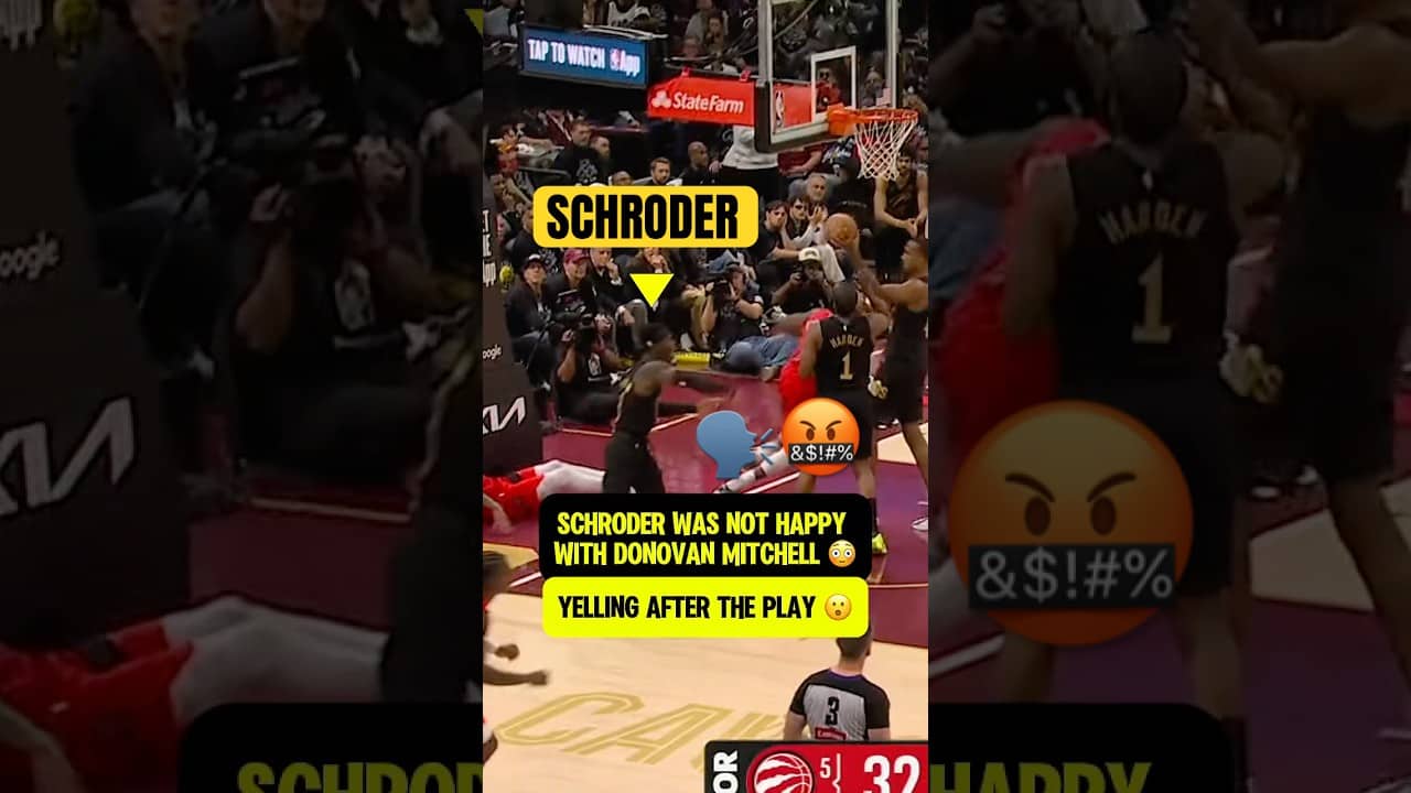 Dennis Schroder frustrated with Donovan Mitchell after this play 😳