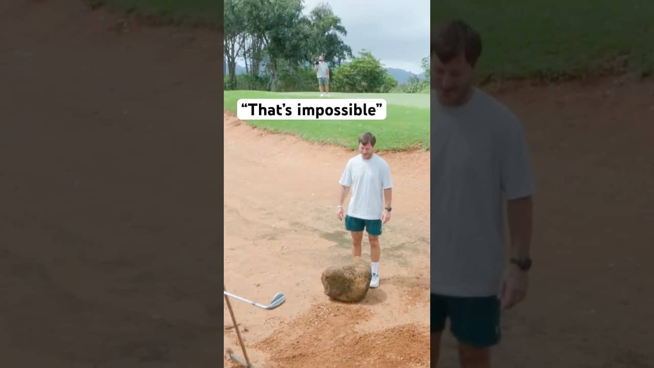 Golf Shot from IMPOSSIBLE Angle..