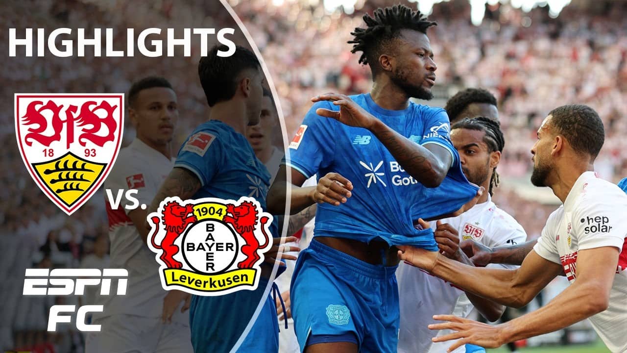 HIGH-STAKES MATCH 😱 VfB Stuttgart vs. Bayer Leverkusen | Bundesliga Highlights | ESPN FC
