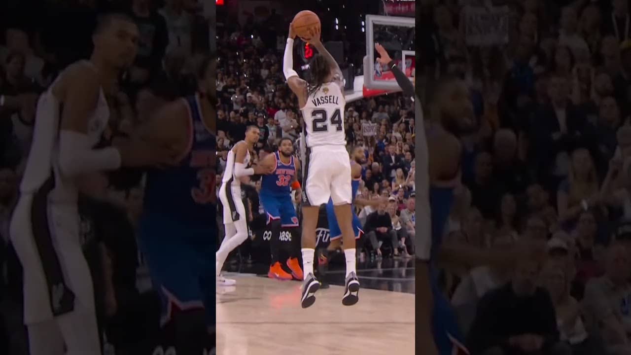 4 POINT PLAY! 🙌 #DevinVassell #Andone #NBA #Spurs