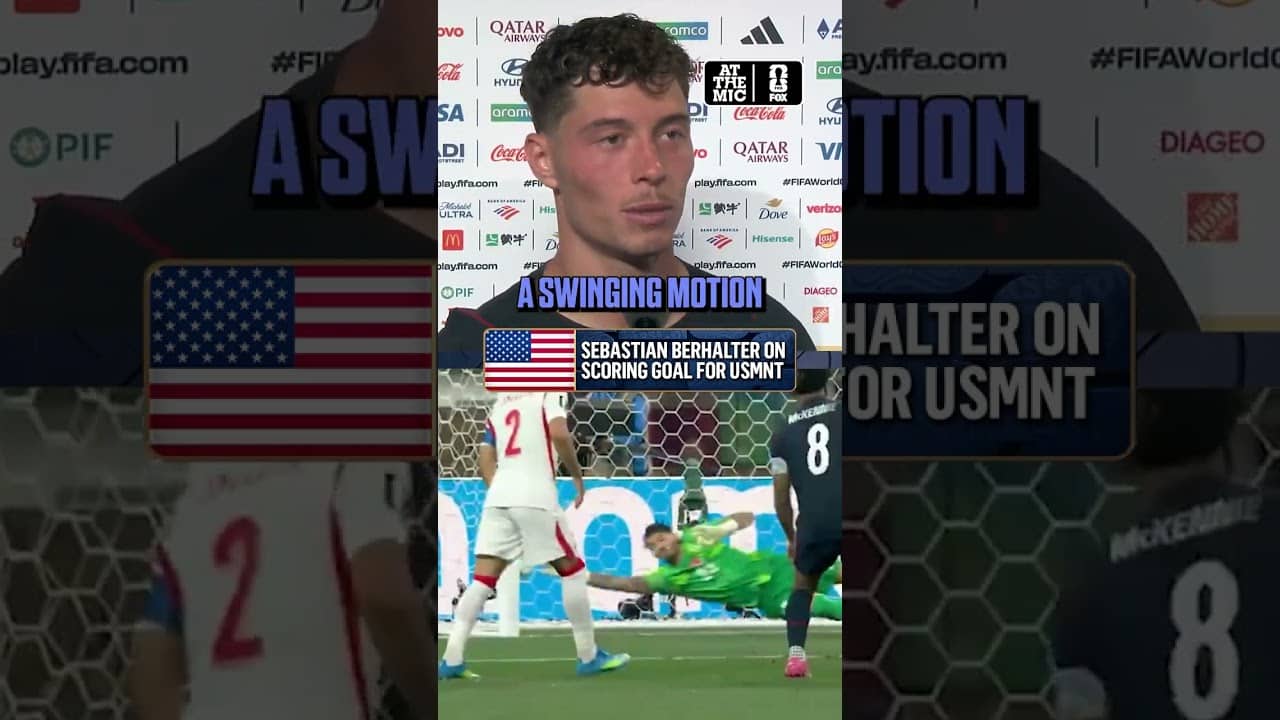 Sebastian Berhalter revisits scoring the second goal for USA in their matchup against Türkiye