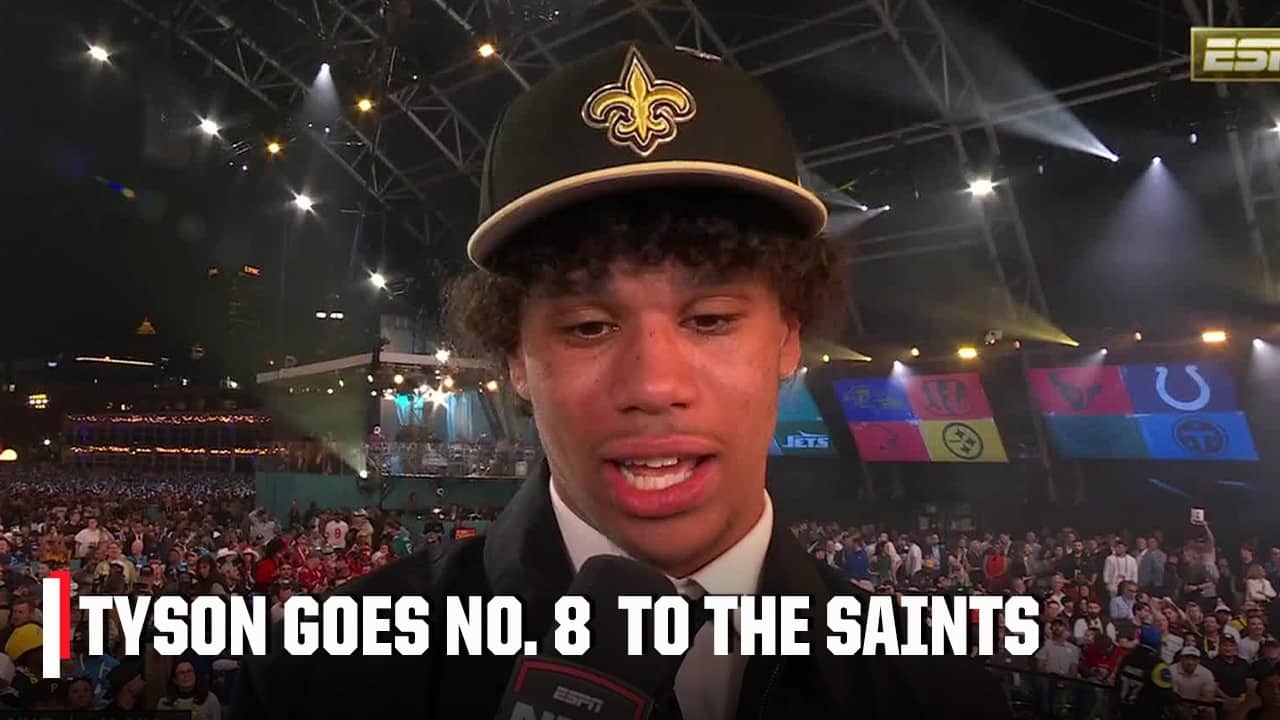 Jordyn Tyson on going No 8 to Saints: ‘IMMA GIVE IT MY ALL!’ 🔥 | 2026 NFL Draft