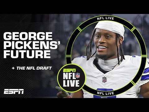 What will the Cowboys do with George Pickens if they DRAFT another WR?! 👀 | NFL Live