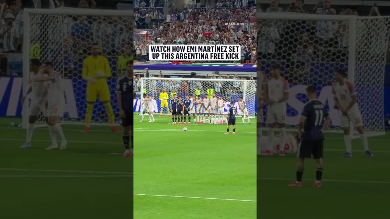From Emi Martínez's setup to the net