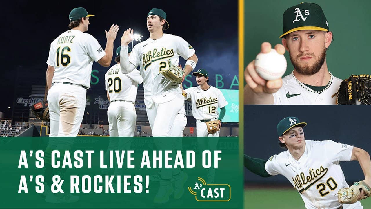 A's Cast Live Ahead of A's & Rockies from Las Vegas!| Tyler Soderstrom & Cole Carrigg join Towny!