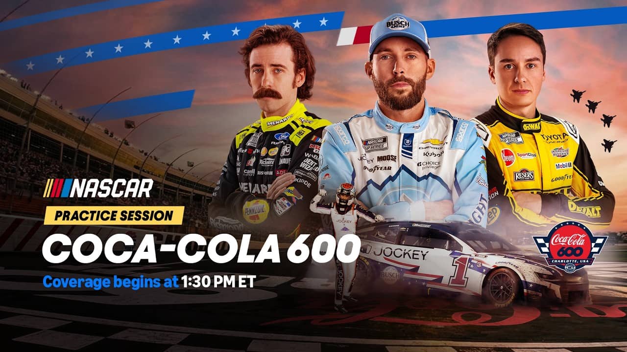 LIVE NASCAR CUP SERIES PRACTICE | Coca-Cola 600 | Prime Video