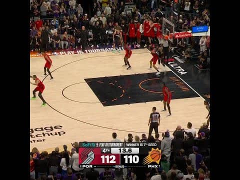 THE MOMENT THE TRAIL BLAZERS ADVANCED TO THE PLAYOFFS 🔥