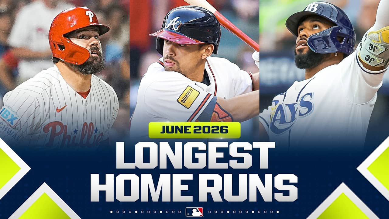 The LONGEST home runs in June! 💪 (Schwarber, Baldwin, Caminero and MORE) | MLB Highlights