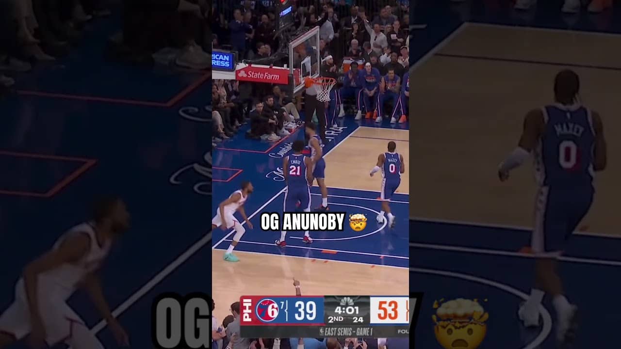 crazy 🎱 did it all #nba #nyknicks #nbaplayoffs #oganunoby