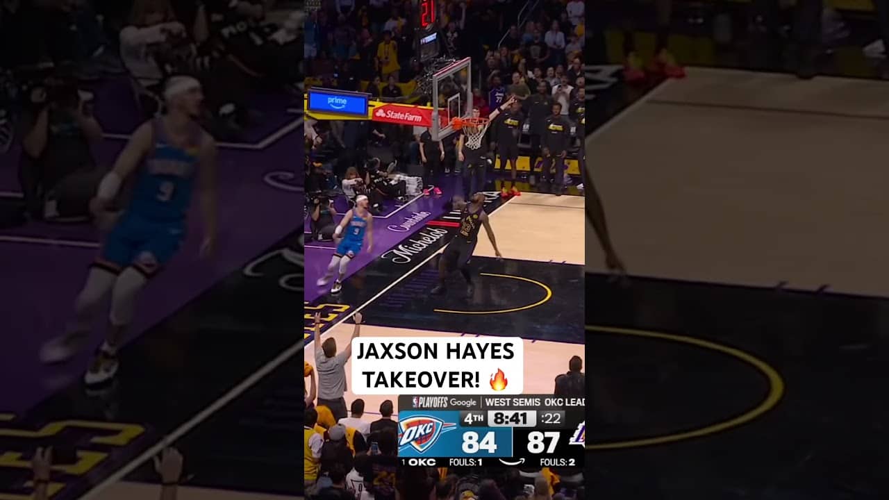 Jaxson Hayes doing it all for the Lakers right now