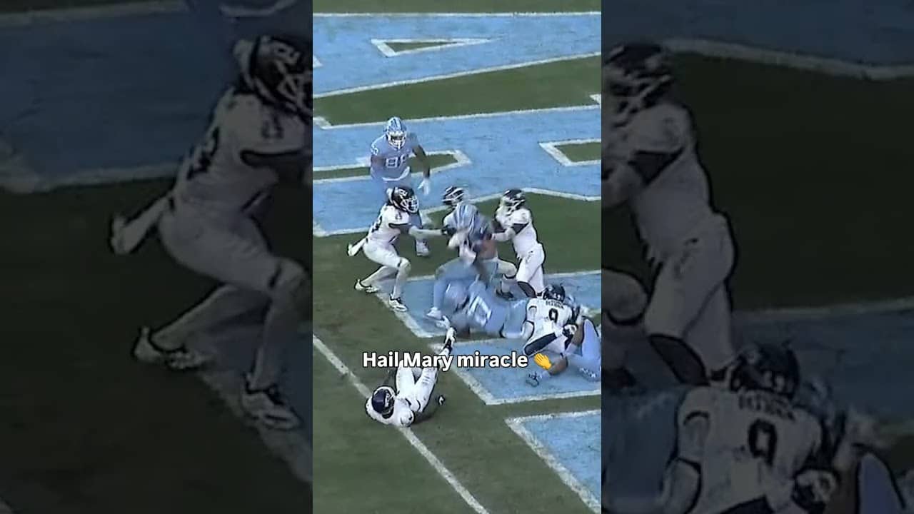 And it was tipped 😱 #unc #accfootball #collegefootball