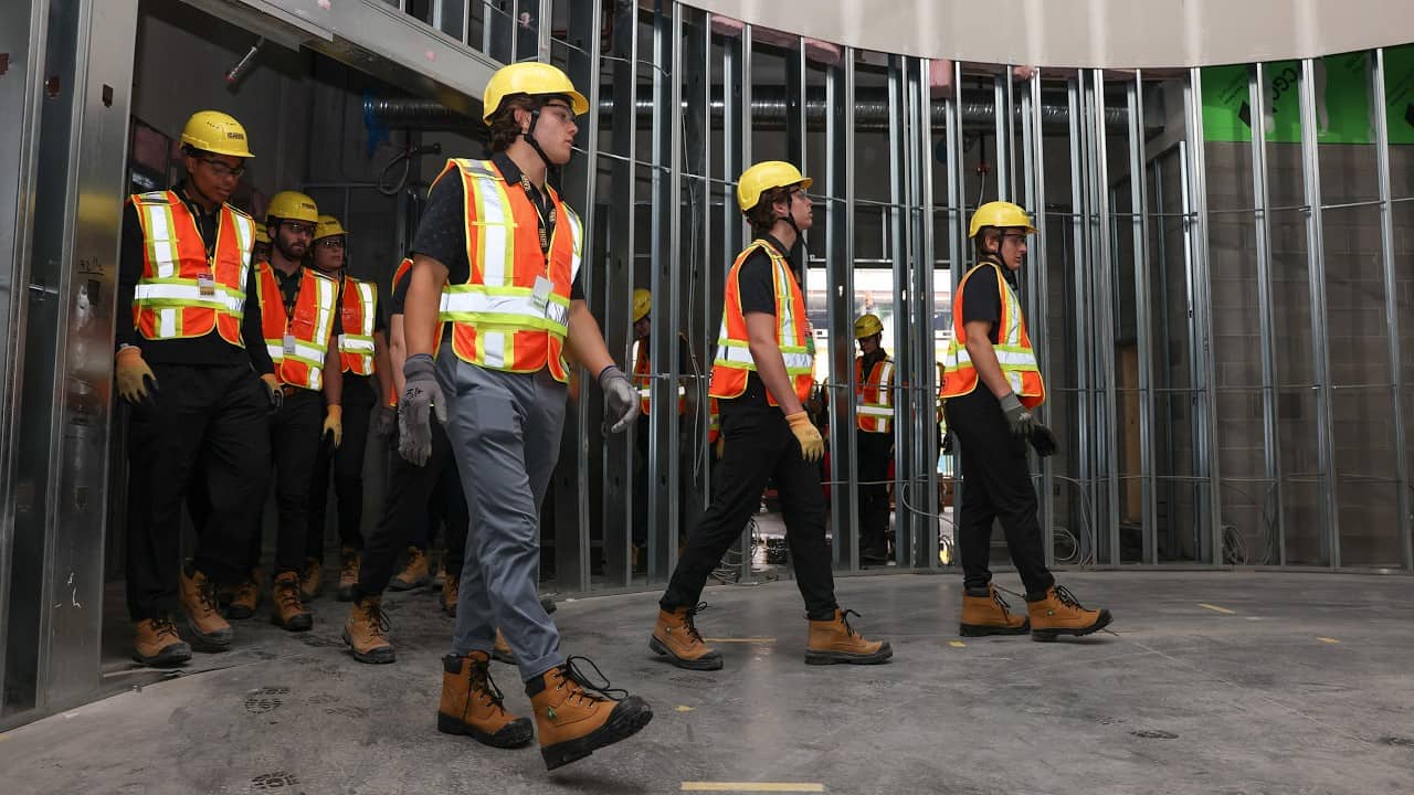 These future Flames got a close-up look at their new home at Scotia Place