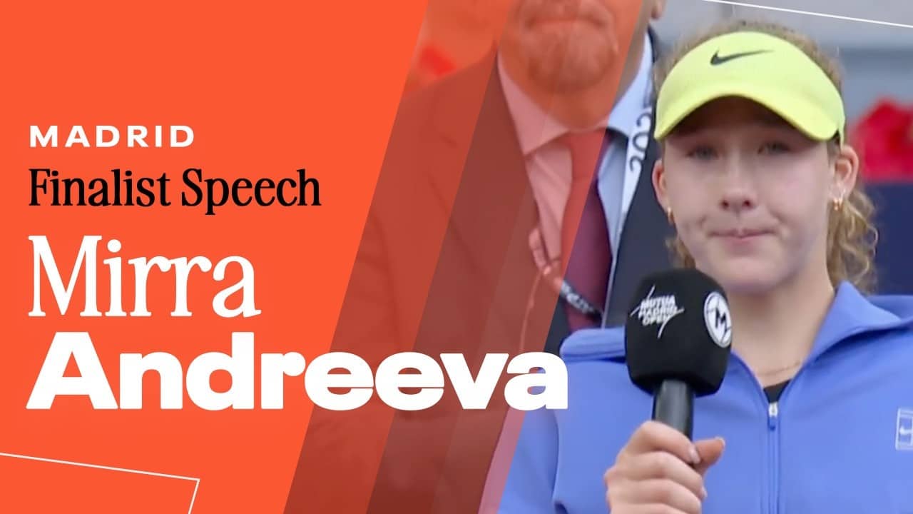 Mirra Andreeva Finalist Speech | 2026 Madrid