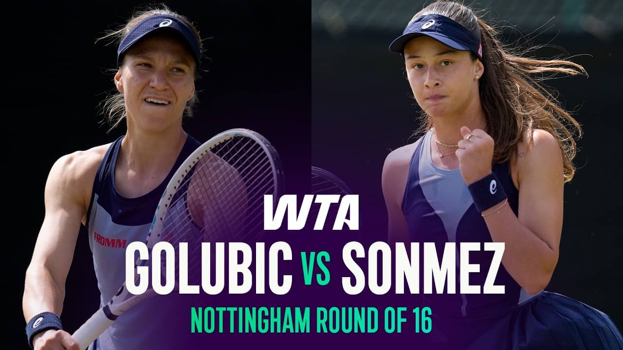 Viktorija Golubic vs. Zeynep Sonmez | 2026 Nottingham Round of 16 | WTA Match Highlights