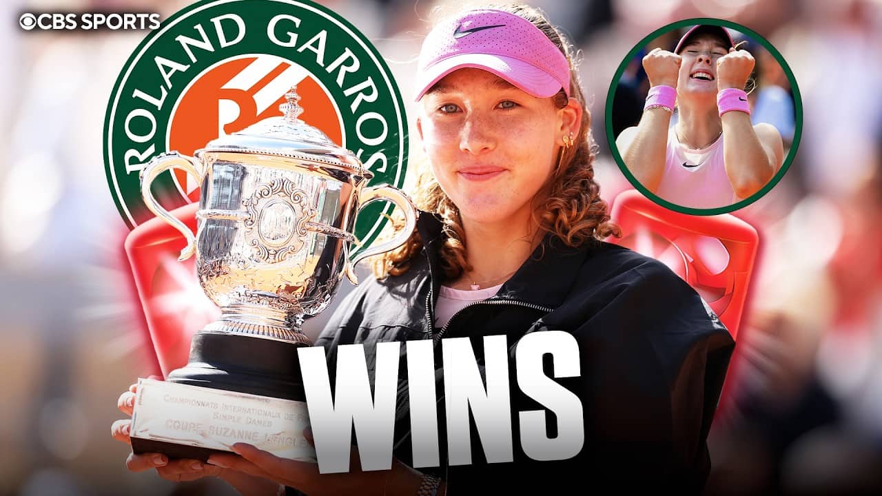 Mirra Andreeva wins the French Open for her 1st Grand Slam title 🏆