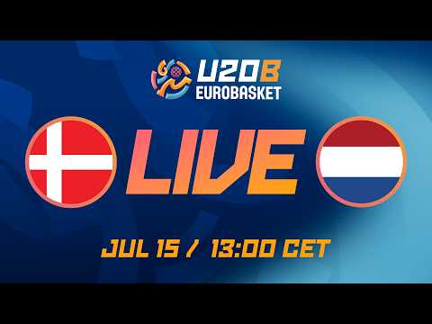 LIVE - Denmark v Netherlands | FIBA U20 EuroBasket 2026 Division B | Group Phase