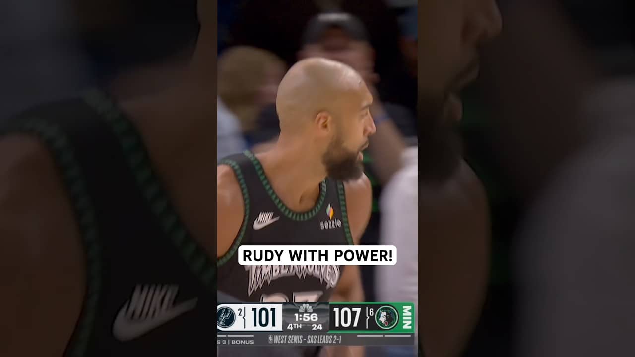 Rudy Gobert with the clutch finish!