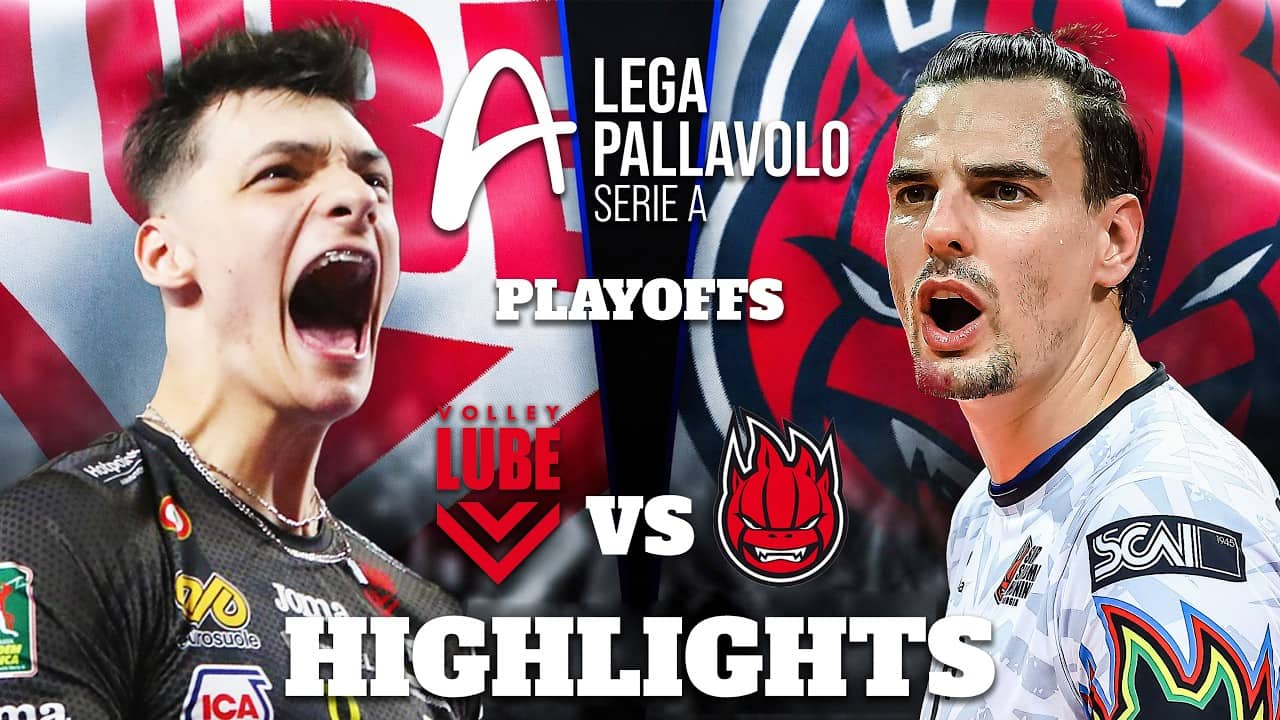 Perugia vs Lube | Highlights | Superlega Play Offs | Final Game 1