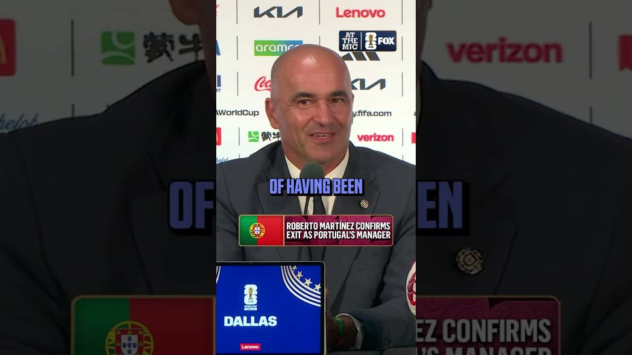 Roberto Martínez reflected on the end of his time as Portugal manager.