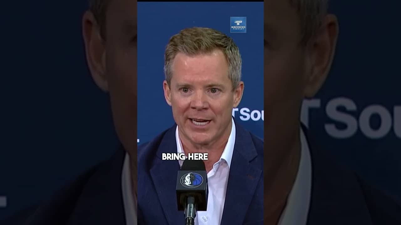 "I'm on Morez Johnson Jr's team now so he's my favorite" Dallas Mavericks coach Dusty May