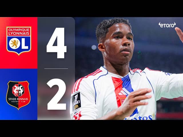 OL - Rennes : Six buts et une victoire CRUCIALE dans la course à la Ligue des champions